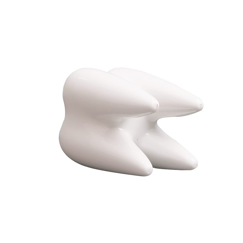 YOUYA DENTAL Succulent Plant Pots, Cute Tooth Shape White Ceramic