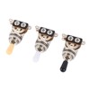 3pcs 3 Way Guitar Toggle Switches Short Straight Switch with