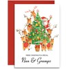 Nan & Gramps Christmas Card - Decorating the Tree -