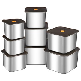 GIUOIDUO 8PC-LFood Storage Containers, BPA Free, Airtight Lids, Ideal for Lunch, Meal Prep & Leftovers，Fresh box， Freezing box