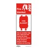 Safe Conditions Safety Sign - Fire Blanket - Rigid Plastic