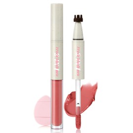 Noerrors Blush Freckle Pen for Natural Faux Freckles, 2 in 1 Fake Freckle Stamp Rose Red Blusher for Lifelike Sunkiss Makeup Waterproof Long Wear Fake Freckles Stain Maker with Puff #03