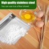 OWLMATE Vegetable Scoop, Spatula, Kitchen Scraper, Stainless Steel Dough Scraper