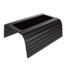 ZOFUN Sofa Tray Armrest, Sofa Tray 43.1 x 34.1 cm, Side Table Couch Shelf Tray Wooden Tray Sofa Tray Sofa Shelf Drink Holder with Non-Slip Cork Pad for Sofa Back - Black