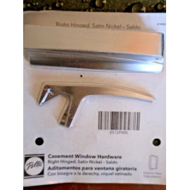 Pella New PELLA CASEMENT HRDW SALDO Right Hinge Satin Nickle ARCH Reserve CONTEMPORARY
