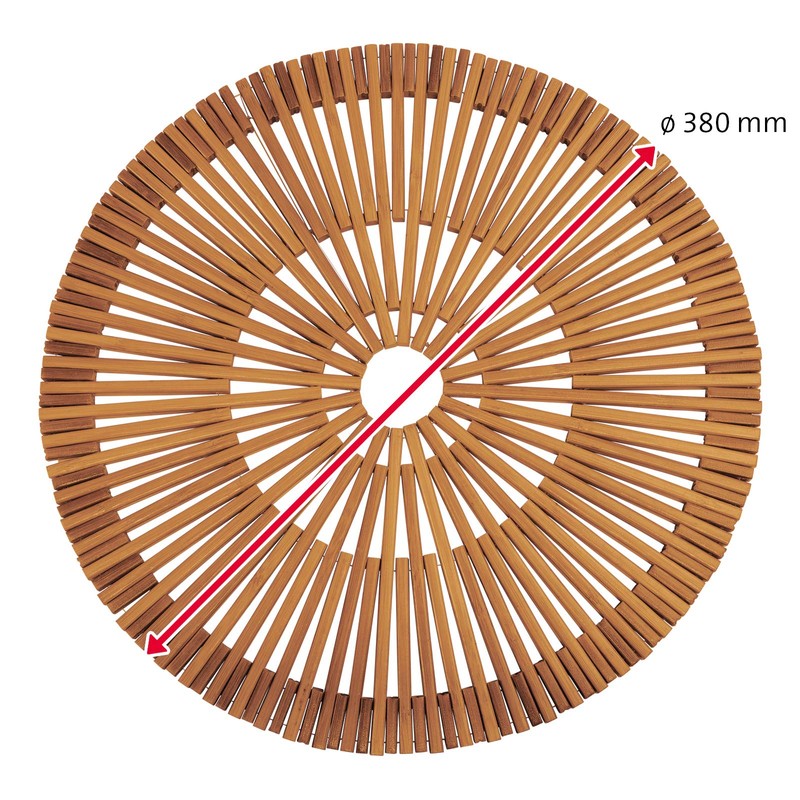 Westmark Bamboo Placemat Handmade Round Diameter 38 cm Bamboo Saleen