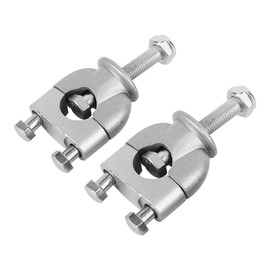 Handlebar Mount Riser Handlebar Risers, Fydun 2 Pieces 7/8 Inch 22 mm Aluminium Alloy Motorcycle Handlebar Mount Clamp Universal Bar Mount Kits for ATV Motorcycle (Silver), Popular