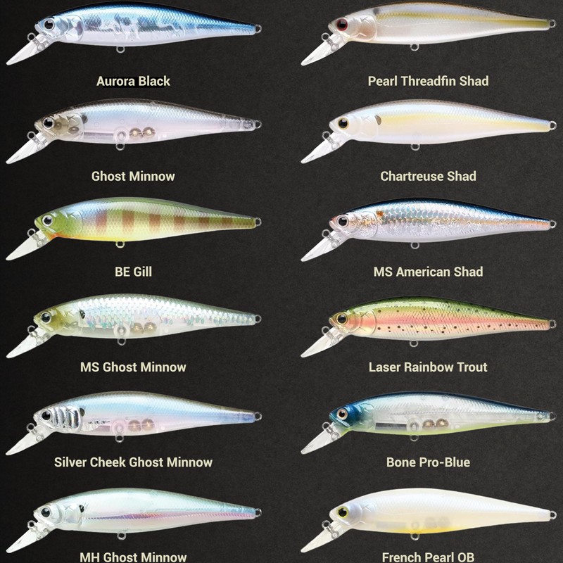 LUCKY CRAFT Pointer 100, 183 Pearl Threadfin Shad, Jerkbait, Tournament-Winning