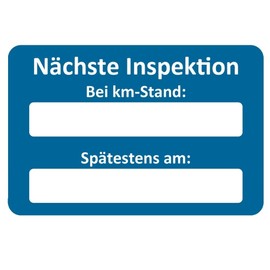 AUPROTEC Customer Service Sticker Workshop Service Sticker Selection: 250 Pieces, Next Inspection