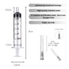 10 Pack 5 ml/cc Plastic Tube with 22G-30 mm Stainless