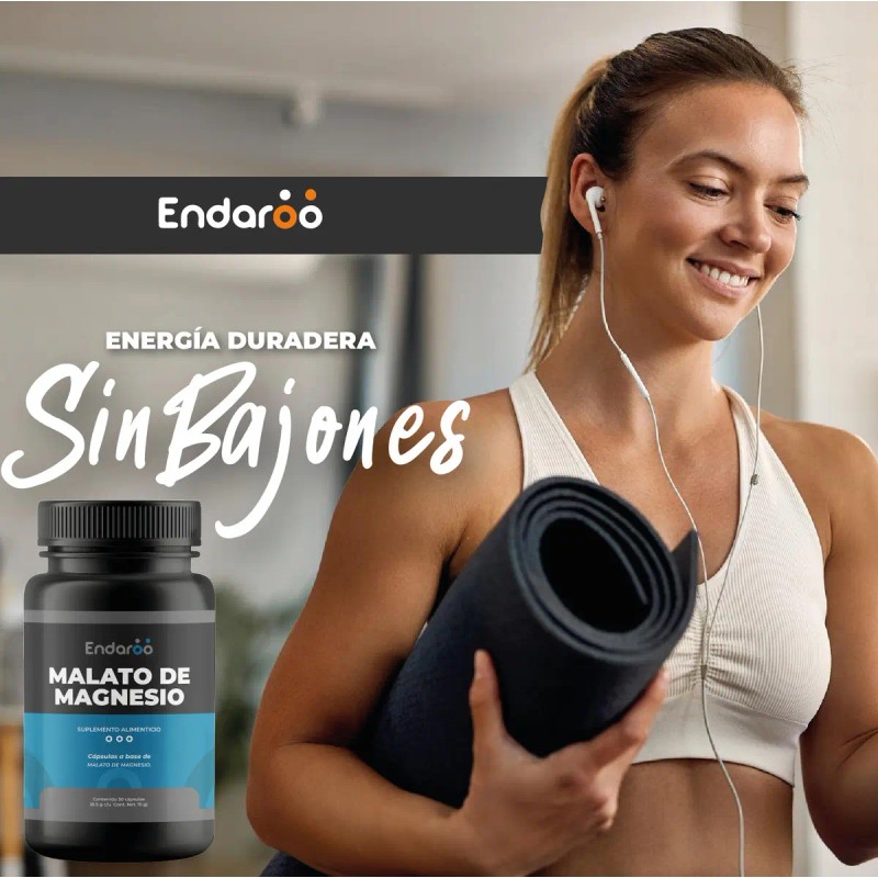 Malato Magnesio Capsulas 500 Pack Apoyo Energético Muscular