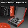 A-Premium Set of 4 Ignition Coil Pack and Iridium Spark