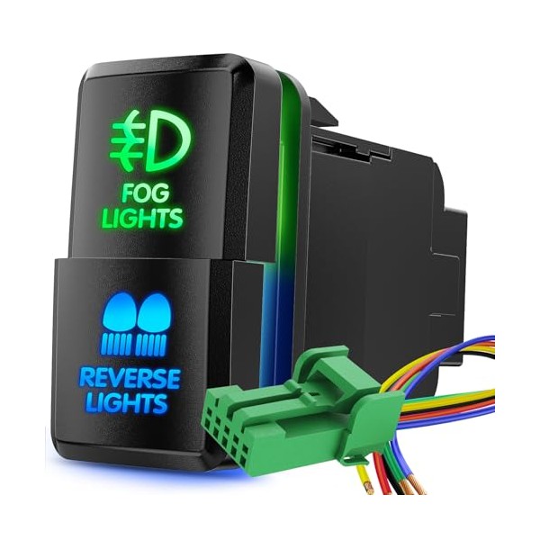 Nilight Nilight Fog Lights & Reverse Lights Dual Push Button