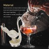 Swan Base Holder Forks Set Aluminum Silver Fashion Rustproof Decorative