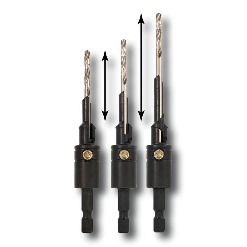 Snappy Tools #8 Adjustable Clearance Bore Countersink - 3 Steps