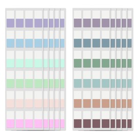 480 Pcs Sticky Index Tabs, Colored Book Sticky Tabs for Notebooks, Repositionable Page Tabs for Notebooks File Classification,12 Colors (0.5×1inch)
