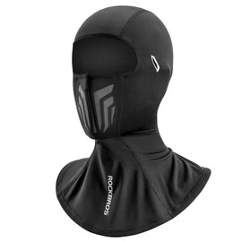 ROCKBROS Summer Balaclava Cooling Face Mask Cover Ice Silk Neck Gaiter Hood for Men Women Cycling Motorcycling Running Climbing Black