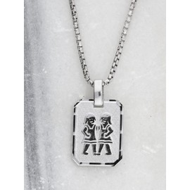 My Gold Gaudino Unisex Zodiac Sign Pendant (Without Chain) Genuine 925 Sterling Silver 21 mm x 12 mm Zodiac Sign Horoscope, Sterling Silver, No Gemstone