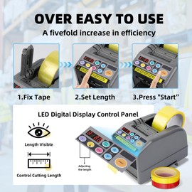 Ribbon Cutting Machine, 39.9 Inches Advanced Automatic Tape Dispenser, Ideal for Shipping, Gift Wrapping, Schools, Restaurants, Businesses, Homes