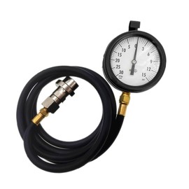 Diesel Fuel Pressure Tester Gauge Assembly TU-32-6 6.6L,Fits for GM Duramax Diesel Fuel System Test Kit, with Quick Coupler (30 inHg - 15 PSI, 6FT)