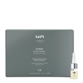 HD Cosmetics Xcalp Tratamiento Capilar Intensivo Anticaída y Antioxidante, 14 Ampolletas de 7 ml