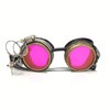 Steampunk Victorian Style Goggles with Compass Design, UV Glow in