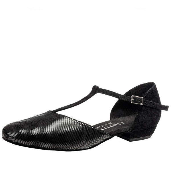 Rummos Femmes Chaussures de Danse Carol 061-024 - Diva Cuir/Nubuck Noir - Largeur régulière - 2 cm Bloc Talon - Pointure: EUR 40,5