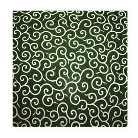 Arabesque Pattern Furoshiki 100% Cotton Made in Japan Green Bag (4 Widths)