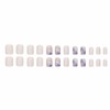 MERVF Square Press on Nails Short Fake Nails Press ons
