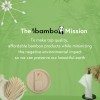 Ibambo Bamboo Disposable Paper Plates - Compostable Plate, PFAS Free