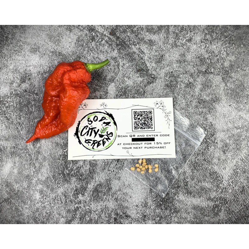 Soda City Greens Reapion (Reaper x Scorpion Hybrid) Hot Pepper