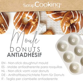 SCRAP COOKING ScrapCooking 1298 Non-Stick Donut Mould