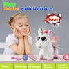 Marsjoy White Running Unicorn Toy Set Singing Dancing Electronic Plush