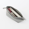 MUJI 84475658 Wrinkle Nylon Pouch with Gusset, Gray, S, Approx.