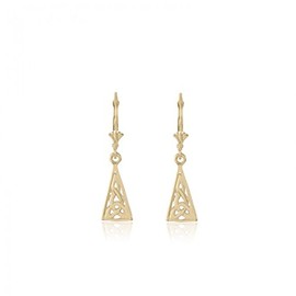 10K Yellow Gold Celtic Knot Earrings