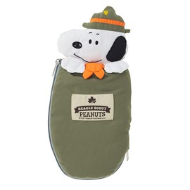 LOGOS Snoopy Mini Mini Sleeping Bag 86001097, Green (Approx.) Width 5.5 x Depth 1.2 x Height 13.0 inches (14 x 3 x 33 cm)