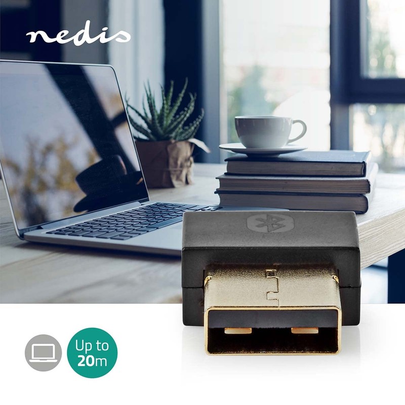 Nedis Bluetooth Dongle | 5.1 | Bluetooth/USB | 20 m