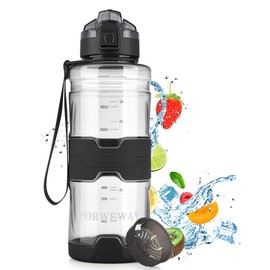 Sport water bottle 1.5L Large Water Jug for Outdoor Black