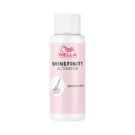 Wella Professionals Shinefinity Activator - Brush & Bowl - 2% Developer for Precise Application with Bowl & Brush - for Shinefinity Glaze Demi-Permanent Tint - pH Controlled & Gentle - 60ml