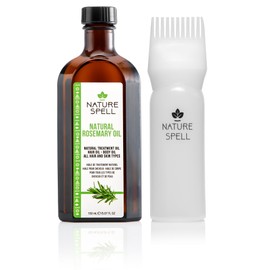 Nature Spell Nature Spell Rosemary Oil For Hair With Hair Precision Oil Applicator Bottle Comb 150ml, Treats Dry, Damaged Hair & Targets Hair Growth, Made In The UK