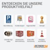 Betriebsausstattung24® Empty Safety Sign for Company Marking, Embossed Aluminium, Size