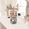 MODOWEY 6 Tier Rotating Earring Holder Organizer, Adjustable Metal Earring