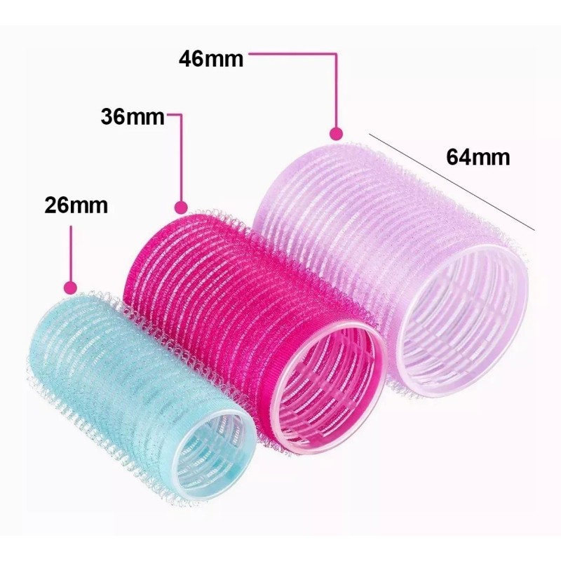 Palmera Mx 48 Pcs Bigudí Del Rodillo Abrazadera Plástica Para