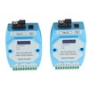 2Pcs RS485/422/232 Fiber Optic Converter Bidirectional Transimitter Receiver Modem Transmission