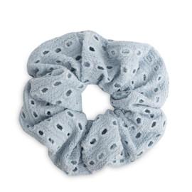 SXQLYH Hair Scrunchie Fabric Elastics, Hair Bobbles Hair Scrunchie Thick Soft Comfortable Braid Scrunchies Ponytail Holder Bobble for Women Thick Long Hair (Blue)