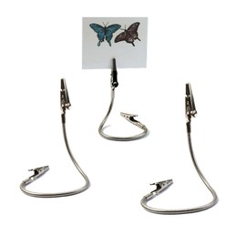 10 Pieces Double Head Alligator Clip,Metal Long Hose Flexible Clip for Memo Clip Photo Picture DIY Note Holders,23CM/9.05inch