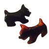 Parcelona French Dog Small Celluloid Acetate Black Tortoise Shell Brown