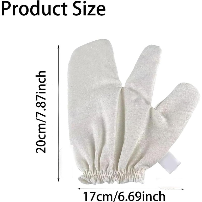 Guantes de Seda Cruda Garshana para Masaje Ayurvédico y Exfoliación