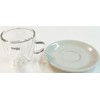 Caffitaly System S.p.A Demitasse Cup & Saucer, 2-Pack, Clear