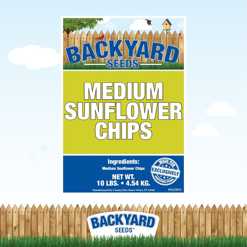 CountryMax Sunflower Chips Medium Sized Shelled No Waste Bird Seed